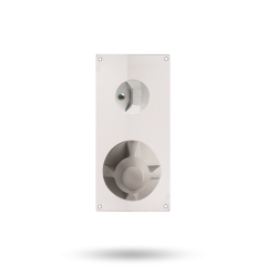 DETENTION PLATE NARROW VISIBLE FIX - PRIV IND TURN WITH LEVER 22 RH STAINLESS STEEL