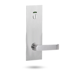 EXT ARTEFACT RECT PLATE - PRIVACY INDICATING EMERGENCY TURN AND LEVER 59 STAINLESS STEEL