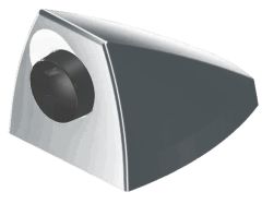 IMPACT DOOR STOP WITH COVER SATIN CHROME