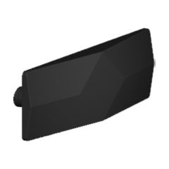 WEDGE 2 PIN 4MM BLACK