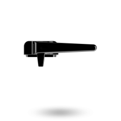 SLIMLINE 2 WINDOW FASTENER SUB-FIX SGLE TONGUE RH BLACK