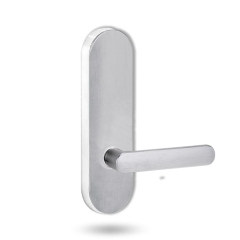 2805 ROUND END PLATE WITH 106 LEVER SATIN CHROME