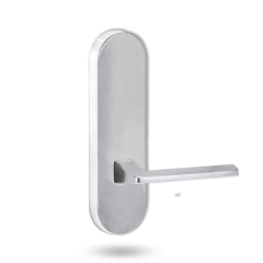 2805 ROUND END PLATE WITH 178 LEVER SATIN CHROME