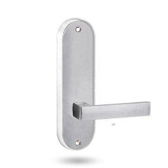 2905 ROUND END PLATE WITH 101 LEVER SATIN CHROME
