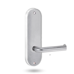 2905 ROUND END PLATE WITH 102 LEVER SATIN CHROME