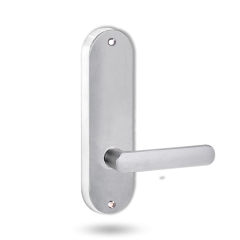 2905 ROUND END PLATE WITH 106 LEVER SATIN CHROME