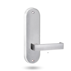 2905 ROUND END PLATE WITH 111 LEVER SATIN CHROME