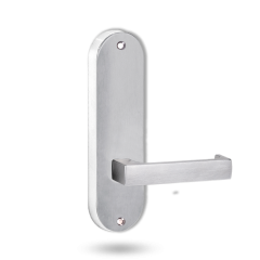 2905 ROUND END PLATE WITH 112 LEVER SATIN CHROME