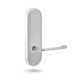 2905 ROUND END PLATE WITH 115 LEVER SATIN CHROME