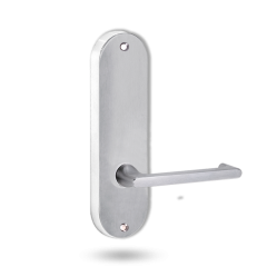 2905 ROUND END PLATE WITH 118 LEVER SATIN CHROME
