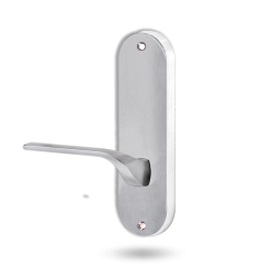 2905 ROUND END PLATE WITH 122 RH LEVER SATIN CHROME
