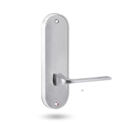 2905 ROUND END PLATE WITH 123 LEVER SATIN CHROME