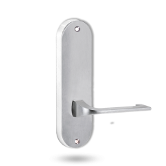 2905 ROUND END PLATE WITH 124 LEVER SATIN CHROME