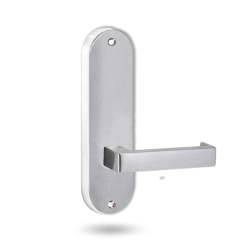 2905 ROUND END PLATE WITH 142 LEVER SATIN CHROME