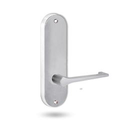 2905 ROUND END PLATE WITH 145 LEVER SATIN CHROME