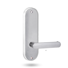 2905 ROUND END PLATE WITH 166 LEVER SATIN CHROME