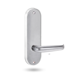 2905 ROUND END PLATE WITH 180 LEVER SATIN CHROME