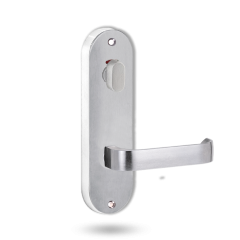 2916 INT ROUND END PLATE W/ P.IND TURNKNOB & LEVER 131 SATIN CHROME