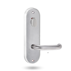 2916 ROUND END PLATE WITH PRIVACY INDICATOR TURN & 70 LEVER SATIN CHROME
