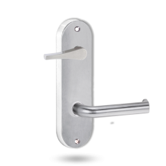 2939 ROUND END PLATE WITH DISABLED TURN & 102 LEVER BRIGHT CHROME