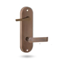 2939 ROUND END PLATE WITH DISABLED TURN & 59 LEVER ARCHITECTURAL BRONZE UNLACQUER