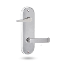 2939 ROUND END PLATE WITH DISABLED TURN & 59 LEVER BRIGHT CHROME
