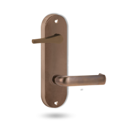 2939 ROUND END PLATE WITH DISABLED TURN & 77 LEVER OIL RUBBED BRONZE