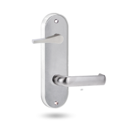 2939 ROUND END PLATE WITH DISABLED TURN & 77 LEVER BRIGHT CHROME
