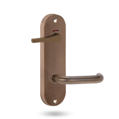 2941 ROUND END PLATE PRIVACY IND DISABLED TURN & 70 LEVER OIL RUBBED BRONZE