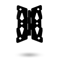 DD TECH WOOD BUTTERFLY HINGE CONTEMPORARY - 203MM BLACK