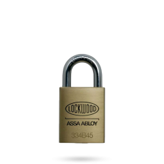 PADLOCK 334 BRASS BODY 45MM BORON SHACKLE 25MM X 8.7MM 5PIN KEY 197 NO KEYS - TRADE PACK