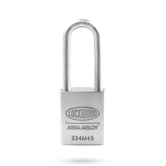PADLOCK 334 STAINLESS STEEL BODY 45MM STAINLESS STEEL SHACKLE 90MM X 8.7MM 6PIN GEN6 4D - TRADE PACK