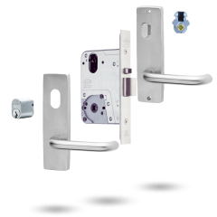 SELECTOR MKII LOCKING KIT - 60MM INCL FURNITURE SATIN CHROME