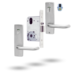SELECTOR MKII PRIVACY  KIT - 60MM INCL FURNITURE SATIN CHROME