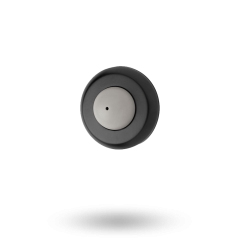 WALL STOP - CONVEX WROUGHT BLACK
