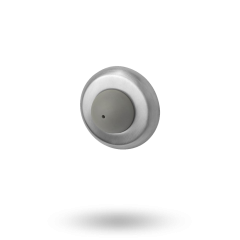 WALL STOP - CONVEX WROUGHT SATIN CHROME