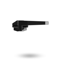 WEDGELESS WINDOW FASTENER SUB-FIX LOW PROFILE 6MM BASE RH BLACK