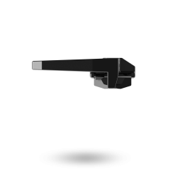 WEDGELESS WINDOW FASTENER SUB-FIX LOW PROFILE 6MM BASE LH BLACK
