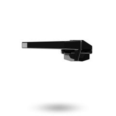 WEDGELESS WINDOW FASTENER SUB-FIX HIGH PROFILE 6MM BASE LH BLACK