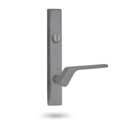EXT SQ END PLATE - EMERGENCY TURN AND LEVER 41 SATIN CHROME