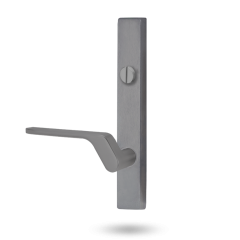EXT SQ END PLATE - EMERGENCY TURN AND LEVER 41 SATIN CHROME
