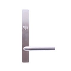 EXT SQ END PLATE - EMERGENCY TURN AND LEVER 97 SATIN CHROME