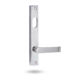 INT SQ END PLATE - CYLINDER AND LEVER 59 SATIN CHROME