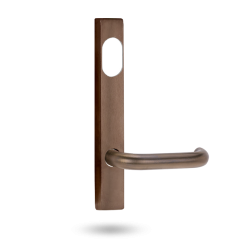EXT SQ END PLATE - CYLINDER AND LEVER 70 ARCHITECTURAL BRONZE