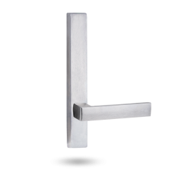 EXT SQ END PLATE - LEVER 101 ONLY SATIN CHROME