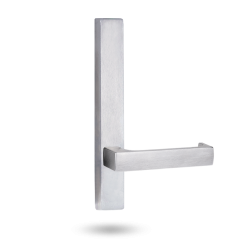 EXT SQ END PLATE - LEVER 112 ONLY SATIN CHROME