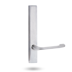 EXT SQ END PLATE - LEVER 115 ONLY SATIN CHROME