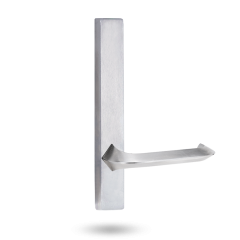 EXT SQ END PLATE - LEVER 116 ONLY SATIN CHROME
