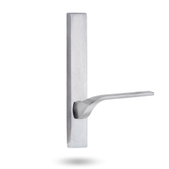EXT SQ END PLATE - LEVER 122 ONLY SATIN CHROME