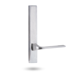 EXT SQ END PLATE - LEVER 123 ONLY SATIN CHROME